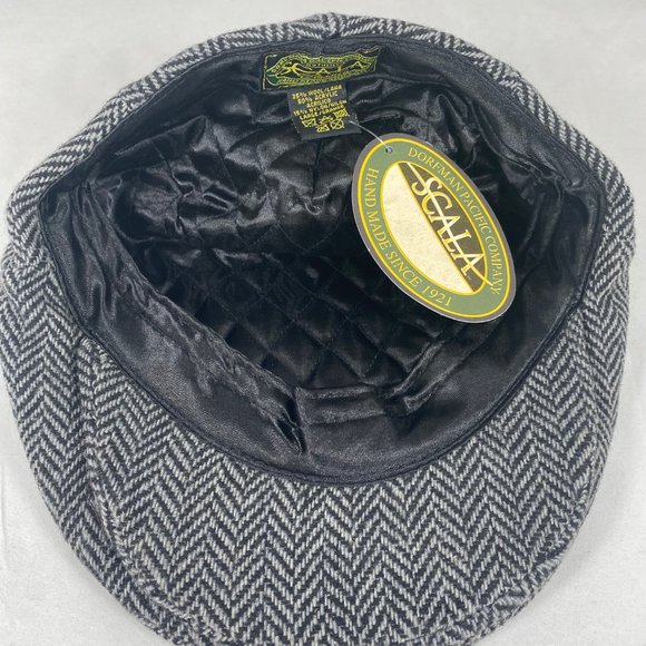 Scala Flat Cap Herringbone Pattern - Picture 7 of 8